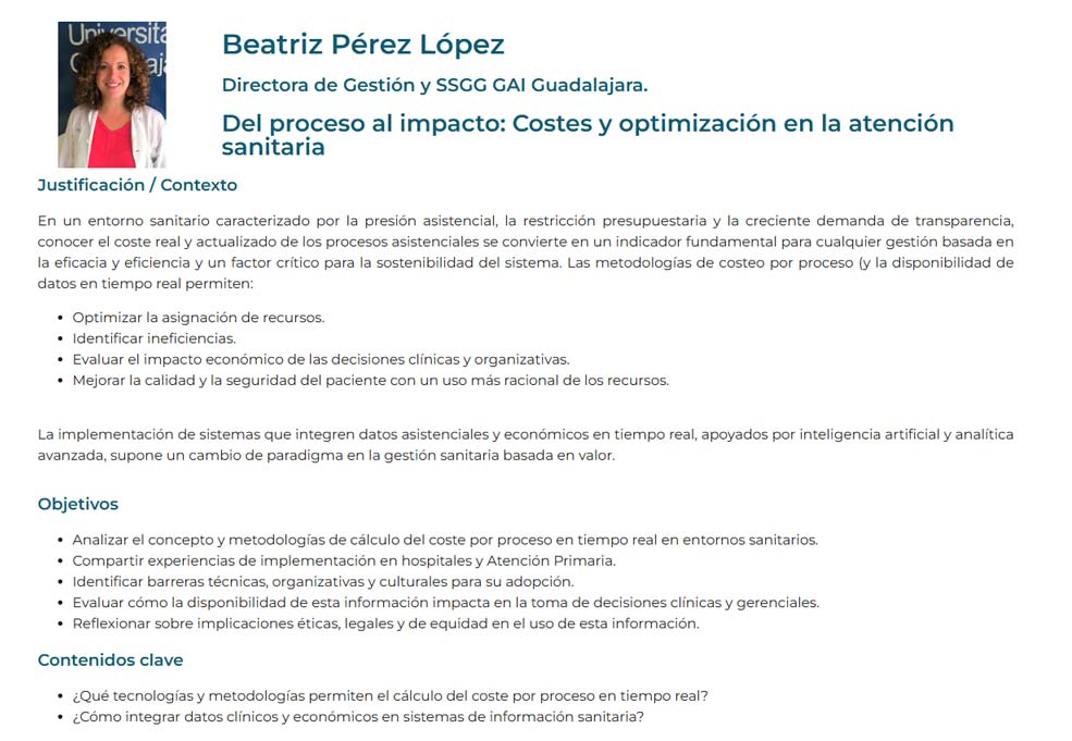 Mesa temática Beatriz Pérez López